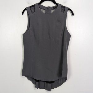 Rag & Bone Peplum Top with Mesh Cut Out Shoulders Size 4